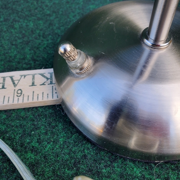 VTG Stainless Steel Flexible Desk or Shop Lamp, 20in Height MCM EUC - Picture 7 of 11